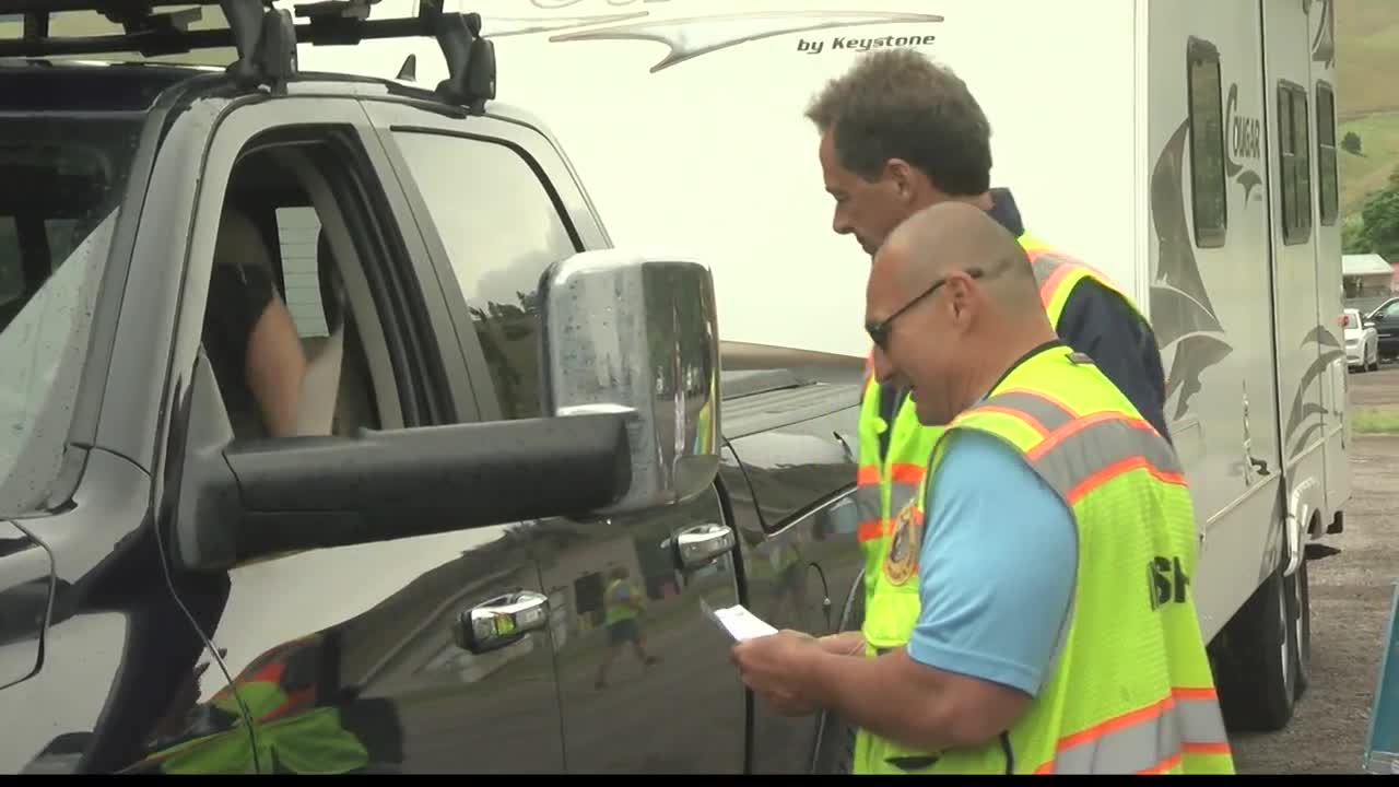 Bullock helps out at AIS inspection station in Western Montana
